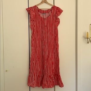 Marimekko Striped Pinafore Dress
